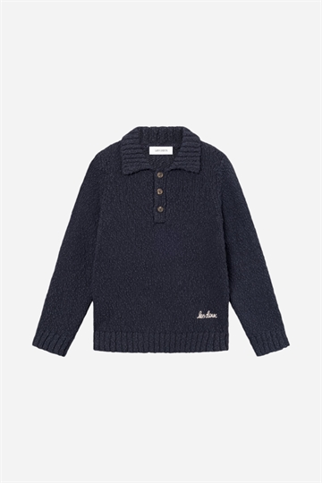 Les Deux Errol Rugby Knit - Dark Navy